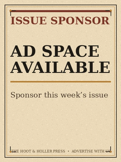 Issue sponsor advertising placement
